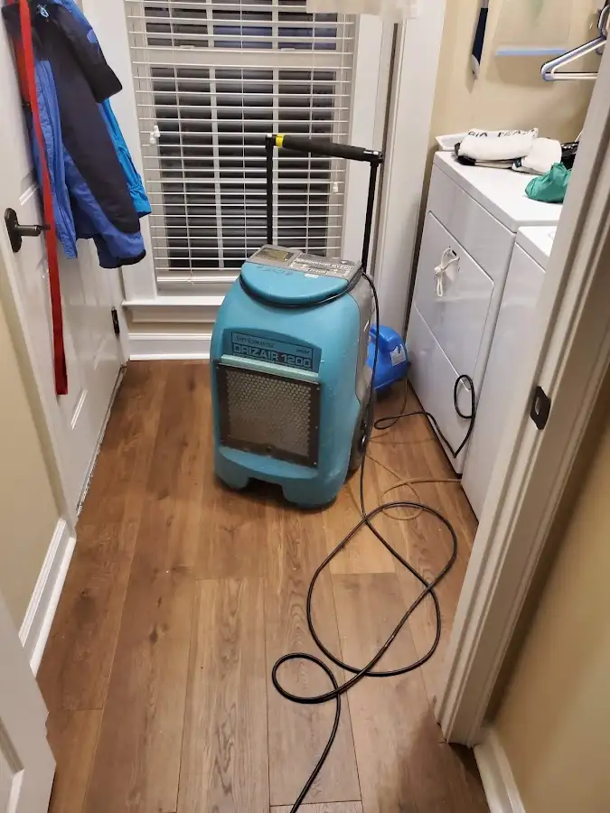 Commercial dehumidifier deployed for Flood Damage Cleanup in Hamilton
